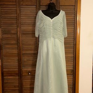 Bonny mint green formal gown sleeves 16